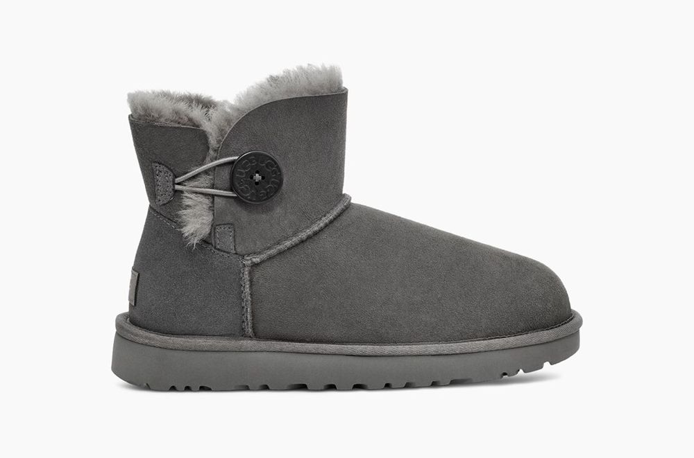 Ugg Mini Boot Womens - Ugg Classic Sheepskin Grey - 017GXCORW